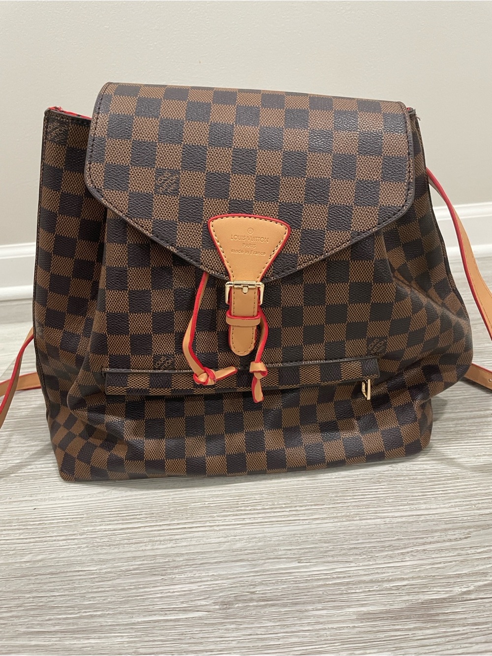 Louis Vuitton Paris checkered Backpack